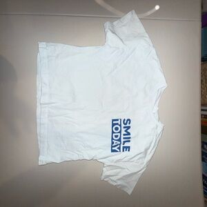 Zara Kids White Tee with Blue Graphic